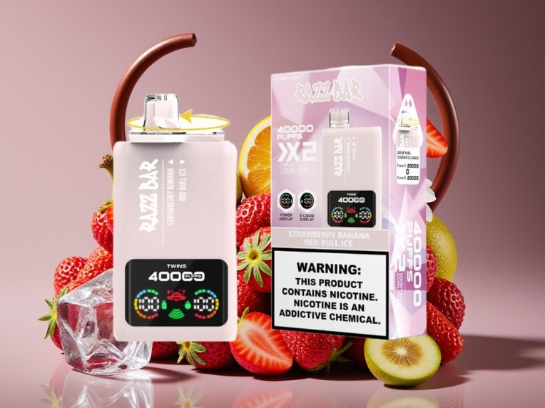 Razz Bar 40000 Puffs Vape – Strawberry Banana & Red Bull Ice Electrifying the Australian Vape Market in 2025