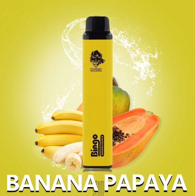 AIVONO AIM BINGO 4000 Puffs Vape - Banana Papaya: Your Tropical Escape in a Device